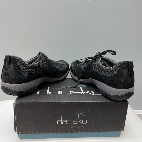 Dansko Paisley Waterproof Black Suede Leather Athletic Shoes Womens 10.5 11 - Picture 6 of 9